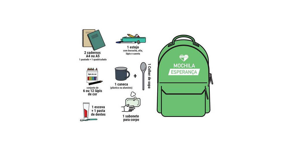 Vamos encher Moçambique de Mochilas de Esperança