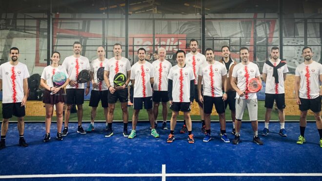 Torneio de Padel com 8 duplas em ambiente de confraternização