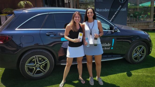 Bárbara e Mafalda, campeãs, no Torneio Padel W Country Club