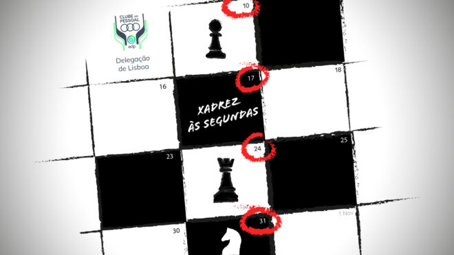 Xadrez às segundas-feiras, 16-18h