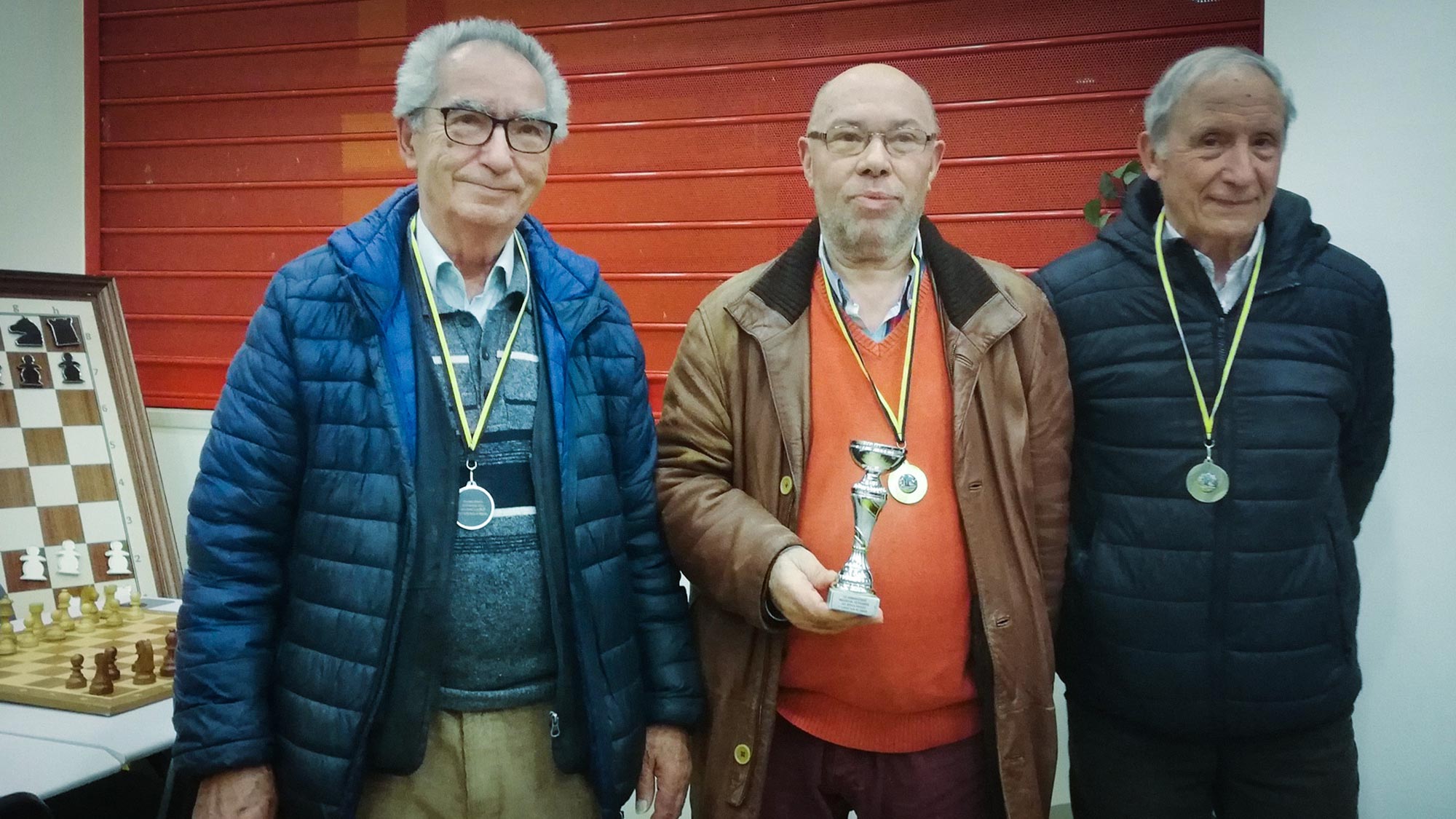 Vítor Morais, campeão distrital de xadrez veteranos em semirrápidas