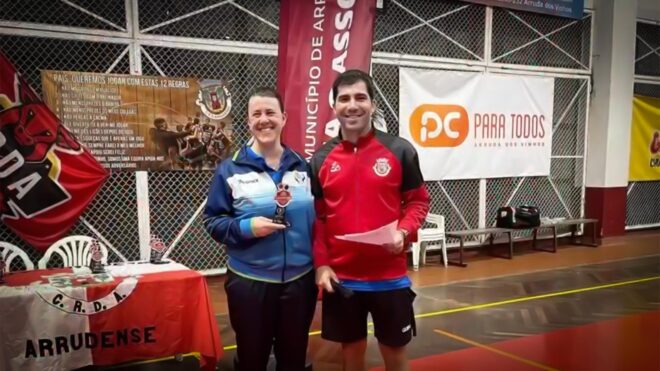Susana Schmitz venceu o I Torneio de Ténis de Mesa Challenge CRDA