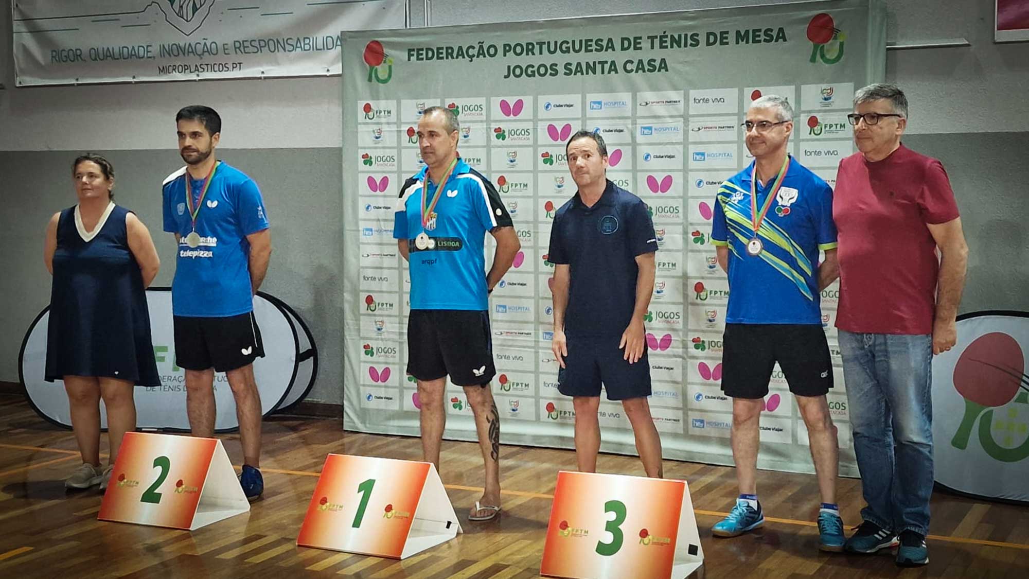 Pedro Mendes, 3º lugar em individuais e pares, Veteranos II