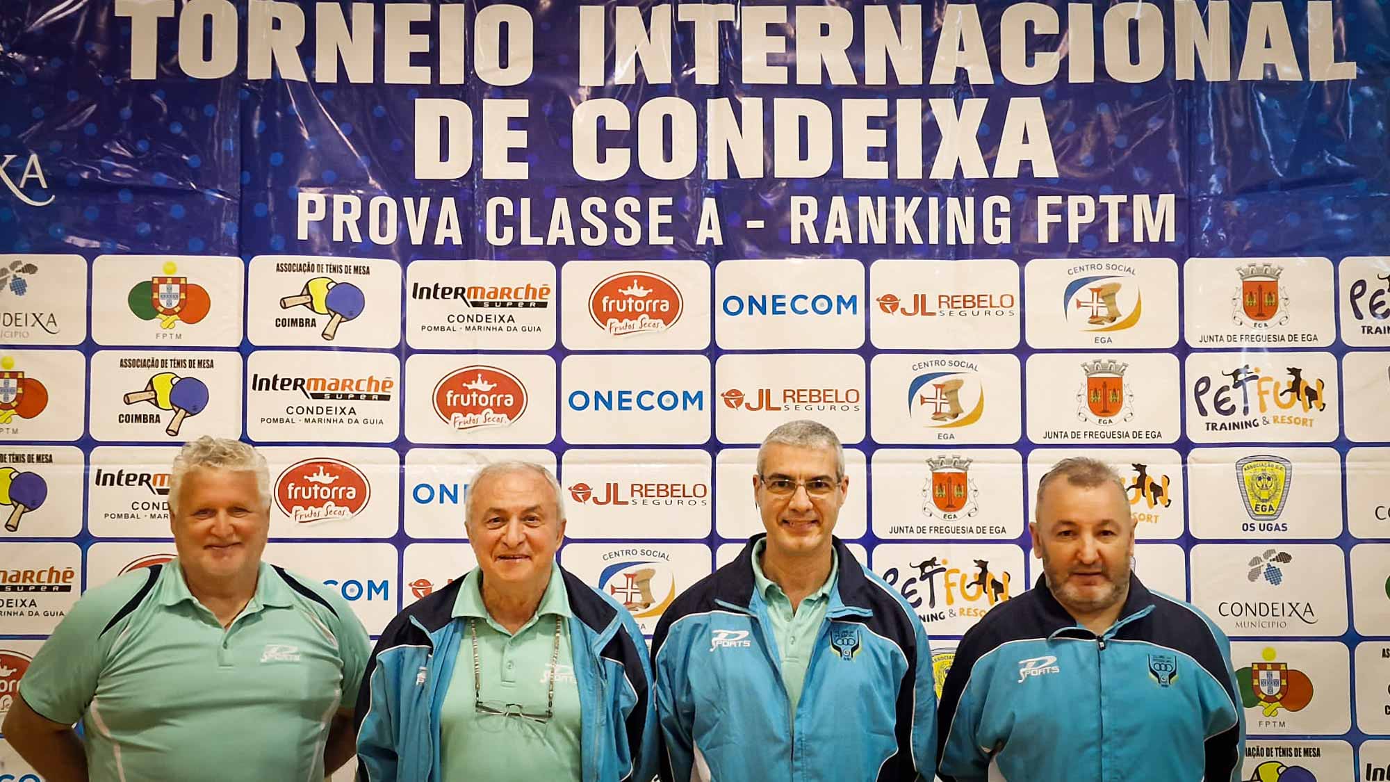 A nossa equipa. no Torneio Internacional de Condeixa — Paulo Malva, Eduardo Silva, Pedro Mendes e Rui Vicente