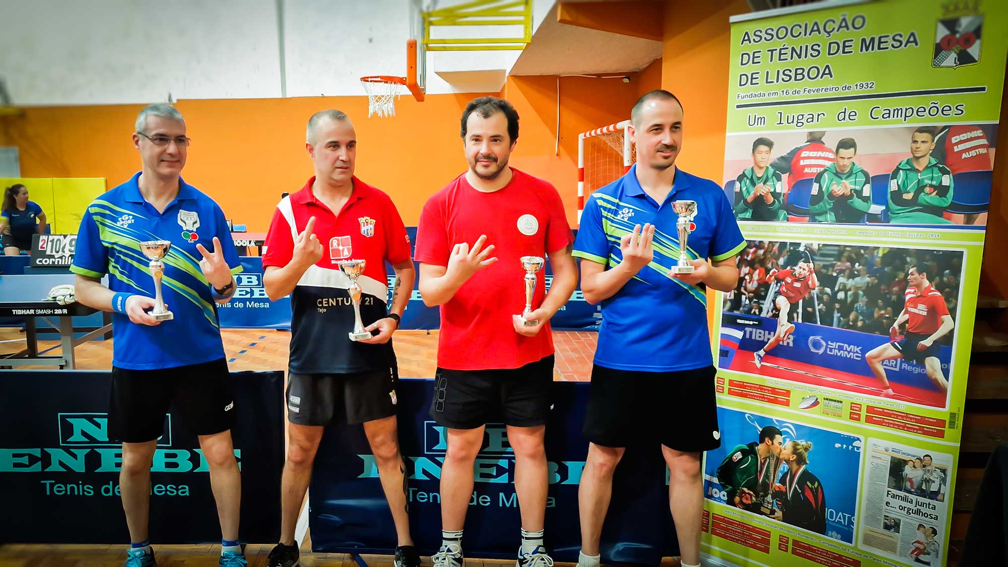 À esquerda, Pedro Mendes, 2º lugar no Pep Fest. À direita, Paulo Figueiredo, 4º lugar