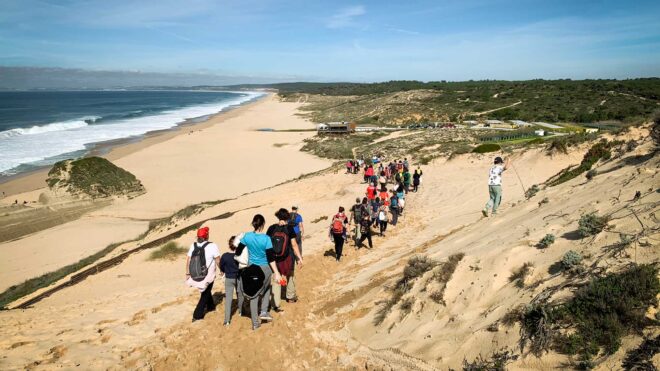 Passeio Pedestre da Lagoa de Albufeira com 70 caminhantes