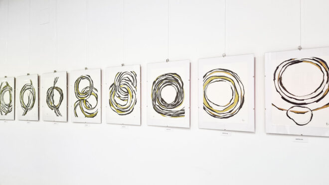 Exposição de acrílicos de Carlos Vaz. De 10 a 30 de abril