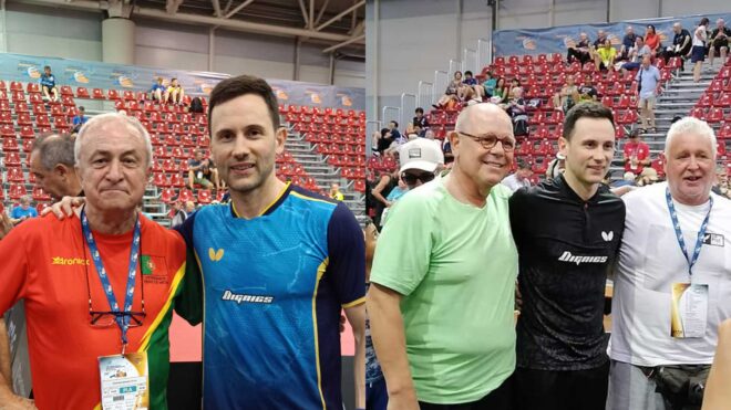 Clube EDP Lisboa no Mundial de Veteranos de Ténis de Mesa em Roma