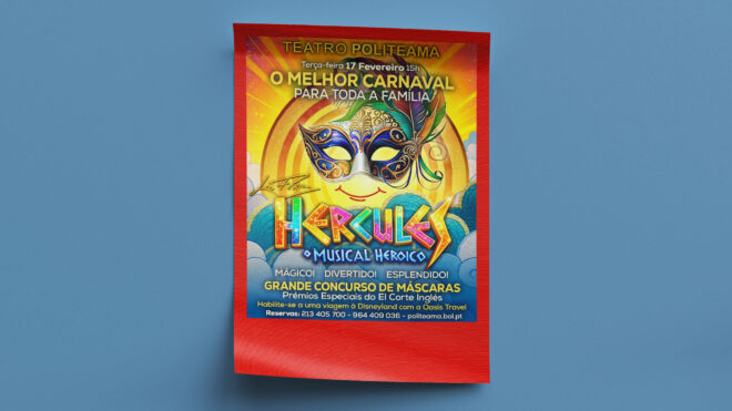 Hércules, no Politeama: novo desconto e espetáculo de Carnaval